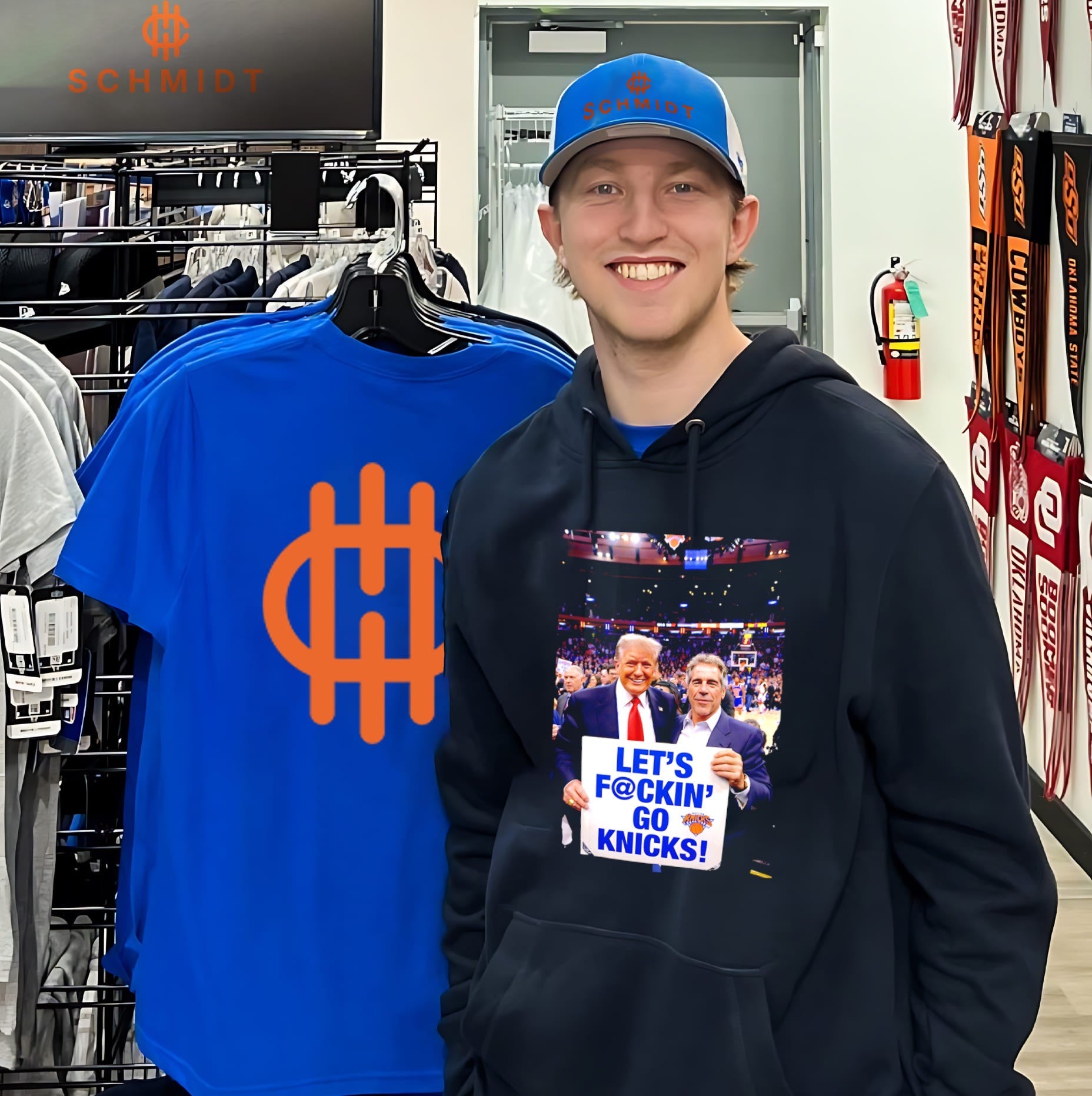 Trump Epstein let’s fckin’ go Knicks shirt