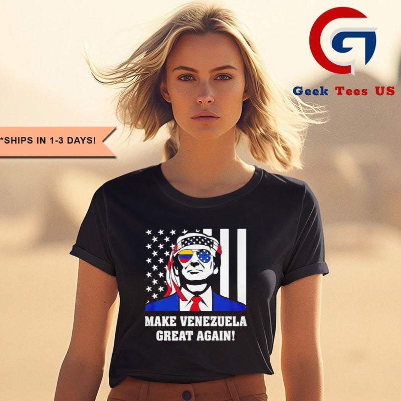 Trump Make Venezuela Great Again Special flag T-shirt
