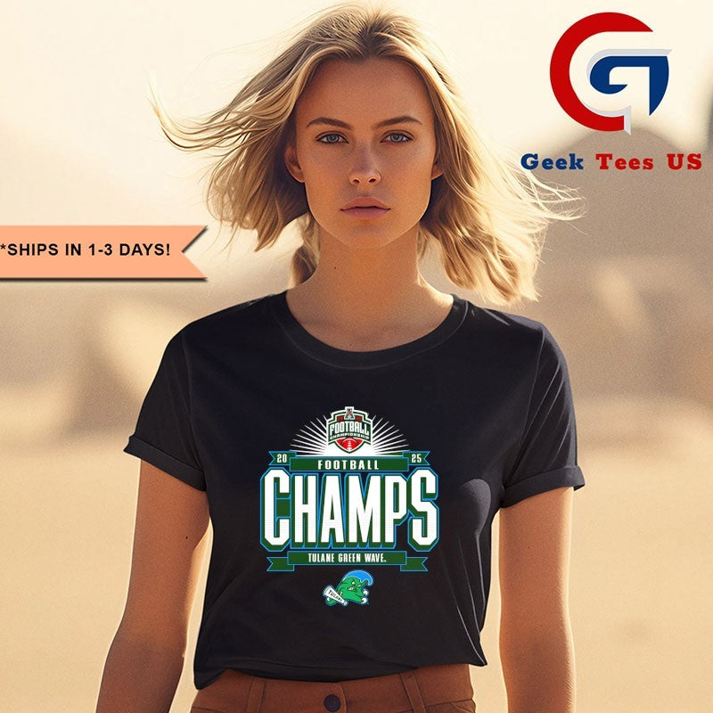 Tulane Green Wave 2025 The American Football Champions Locker Room shirt