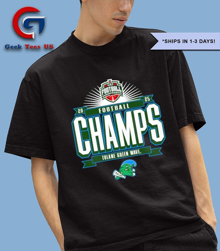Tulane Green Wave 2025 The American Football Champions Locker Room shirt