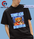 Tummy Ache Survivor Cat meme shirt