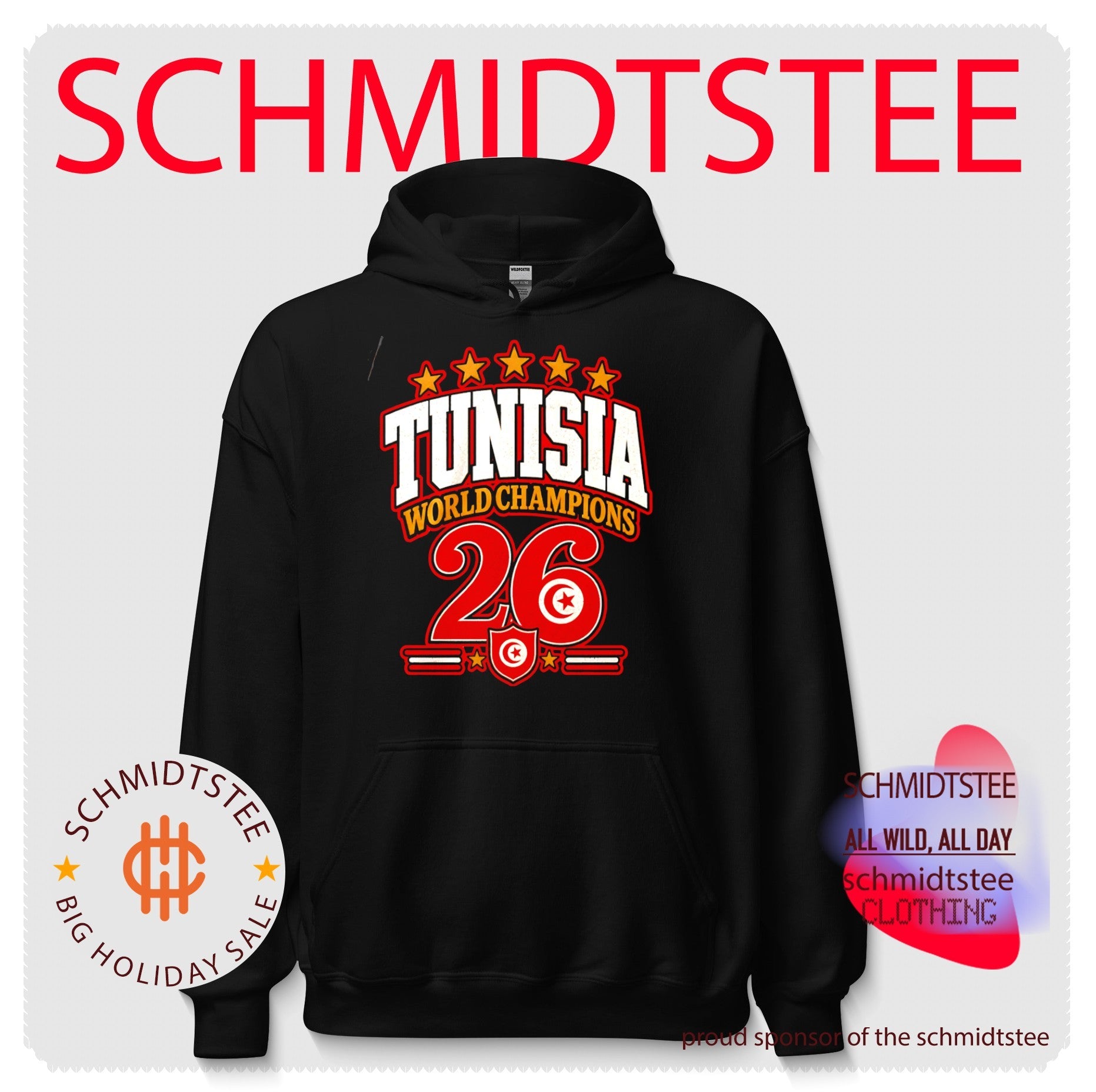 Tunisia 2026 World Champions flag shirt