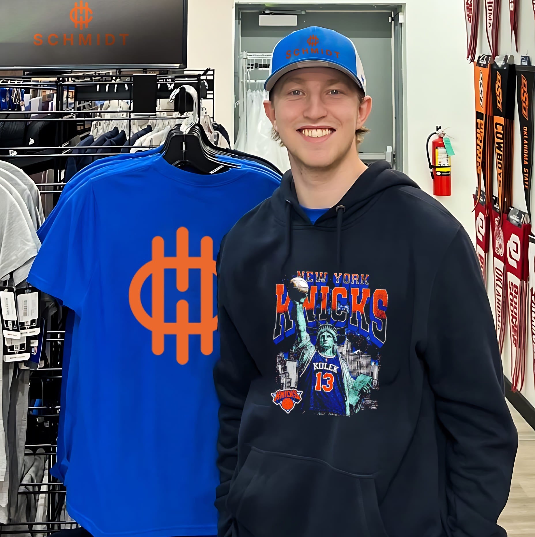 Tyler Kolek New York Knicks Statue Of Liberty vintage shirt
