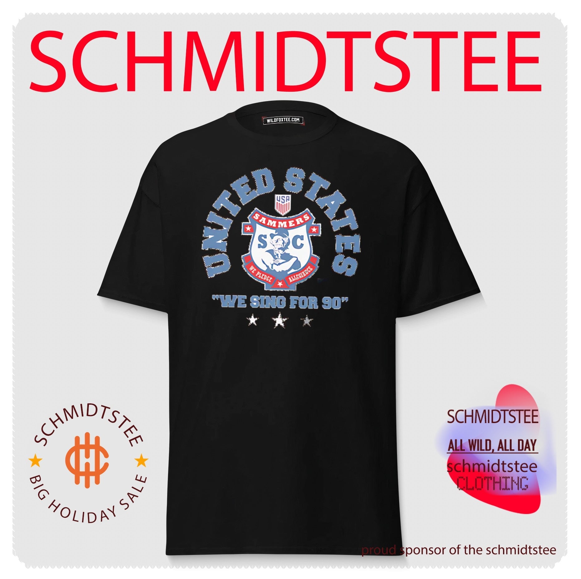 US Soccer Sammers We Sing For 90 shirt