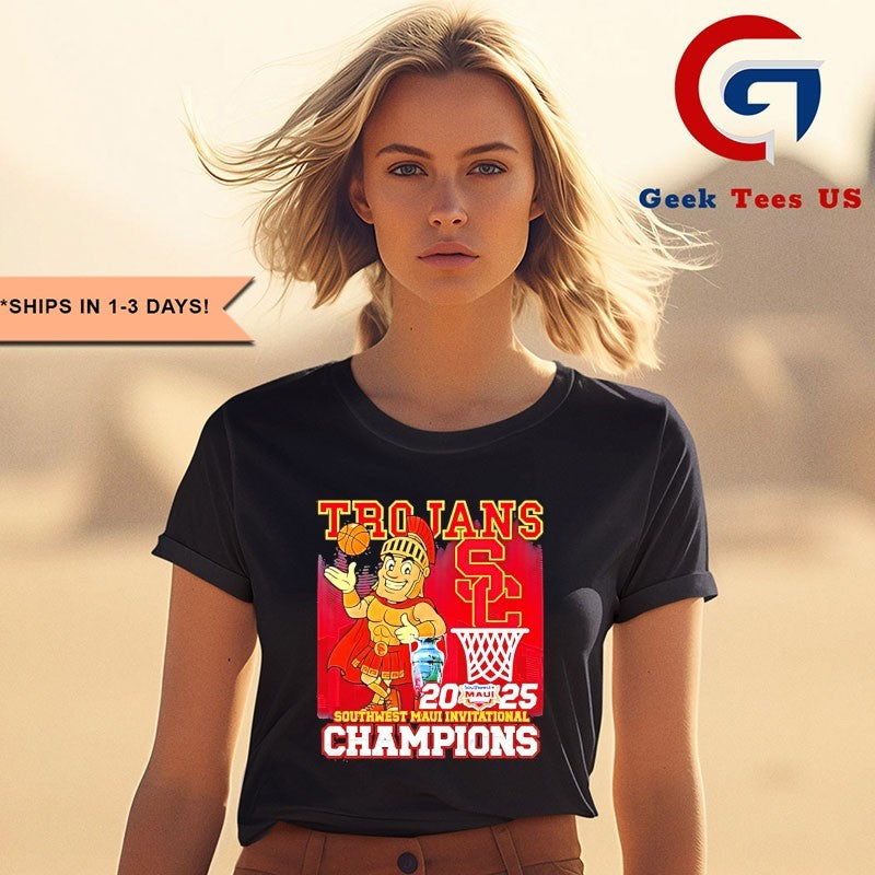 USC Trojans Southwest Maui Invitational Champions 2025 graphic shirt