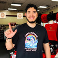 Undiagnosed but everyone’s pretty sure coloful dolphin retro shirt