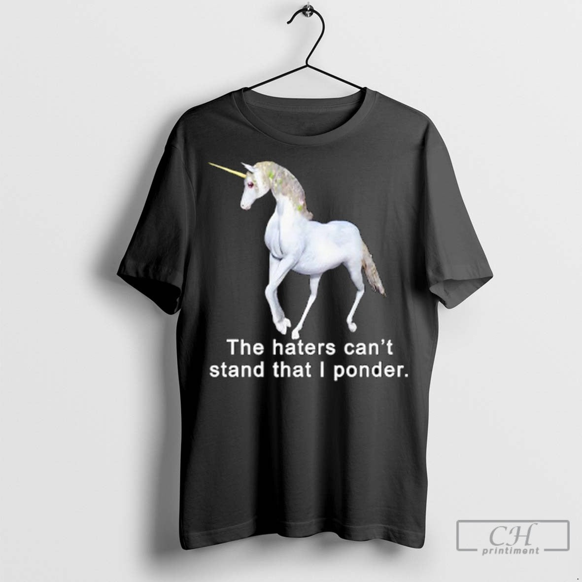 Unicorn The Haters Cant Stand That I Ponder T Shirt Jpg