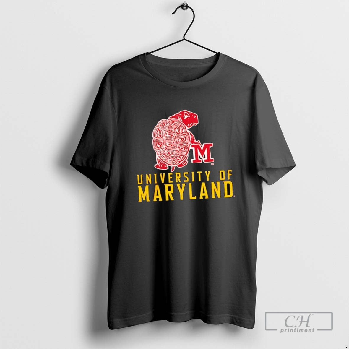 University Of Maryland Logo With Testudo Mascot