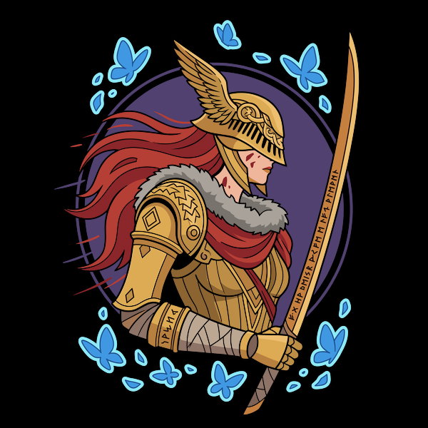 Valkyrie Of The Blue Butterflies