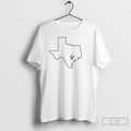 Vandegrift Vipers Texas Outline Map Graphic Shirt Tee