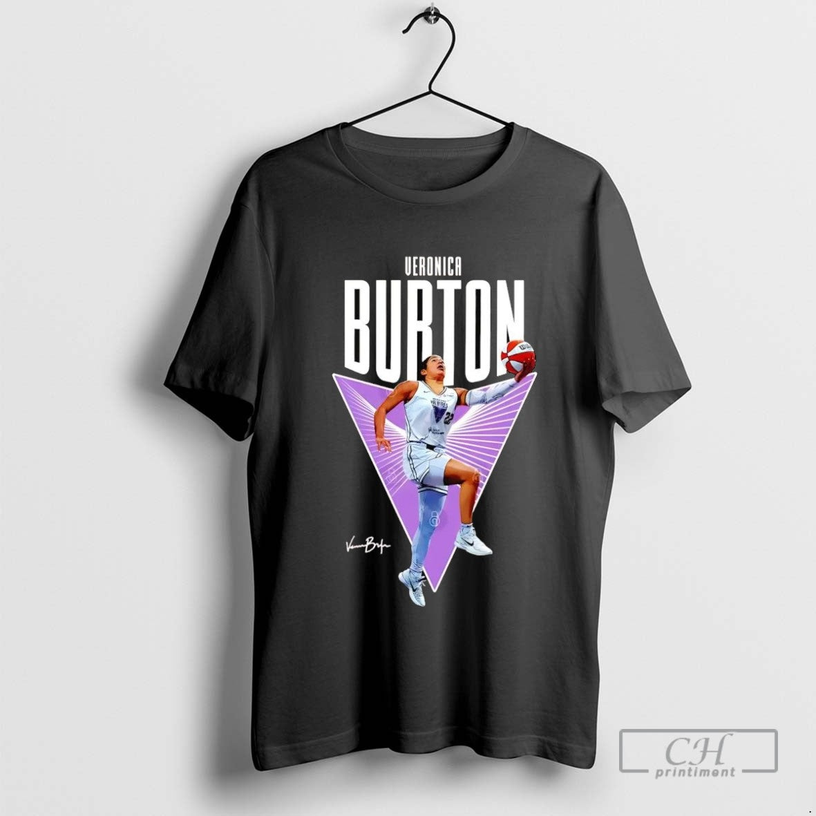 Veronica Burton Jump Shot Golden State Valkyries Signature