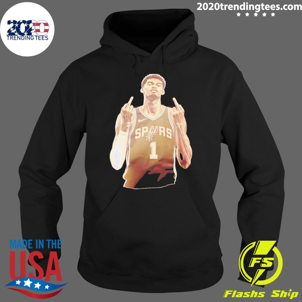 Victor Wembanyama Middle Finger San Antonio Spurs Nba Basketball Vintage Shirt