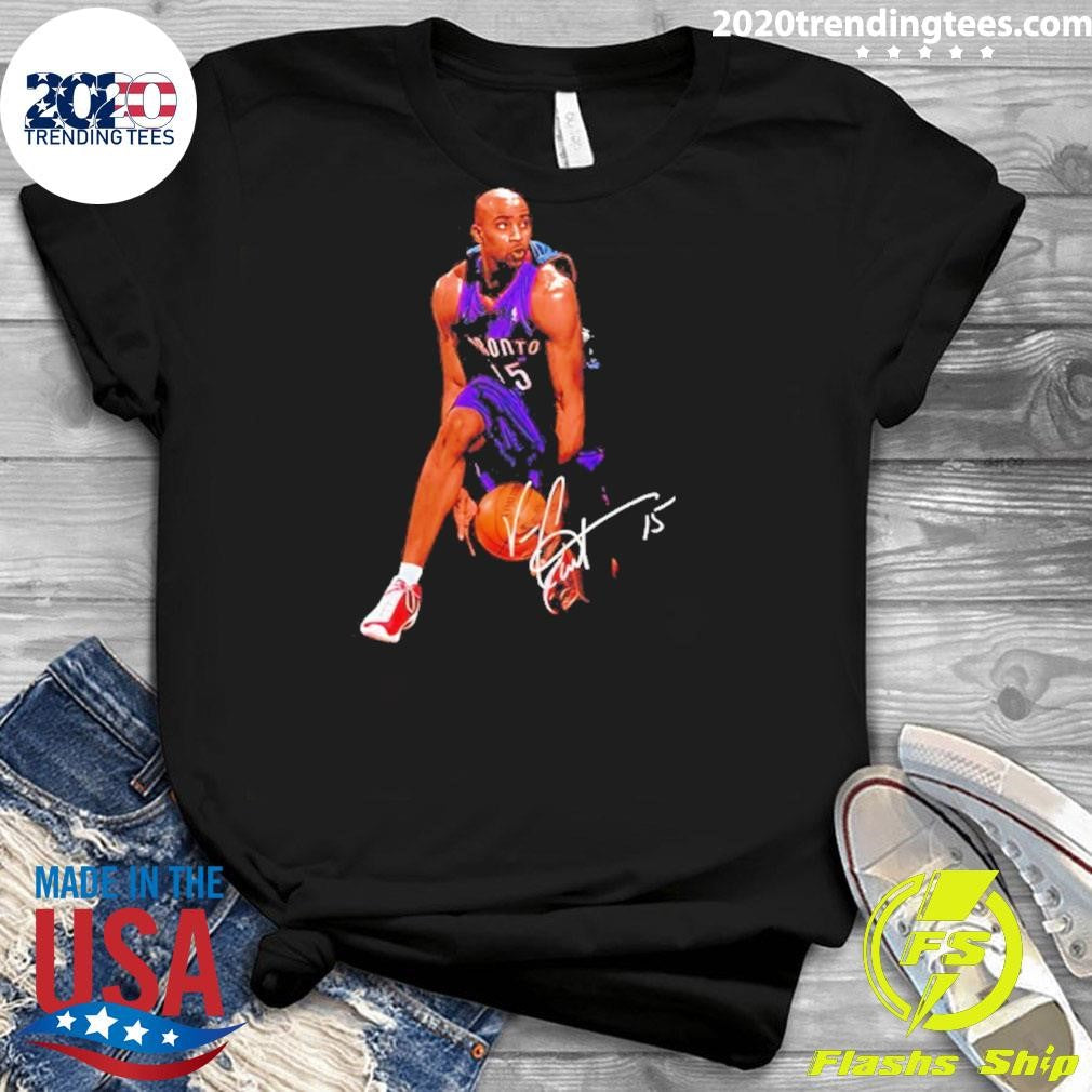Vince Carter Toronto Raptors Air Canada Signature Shirt