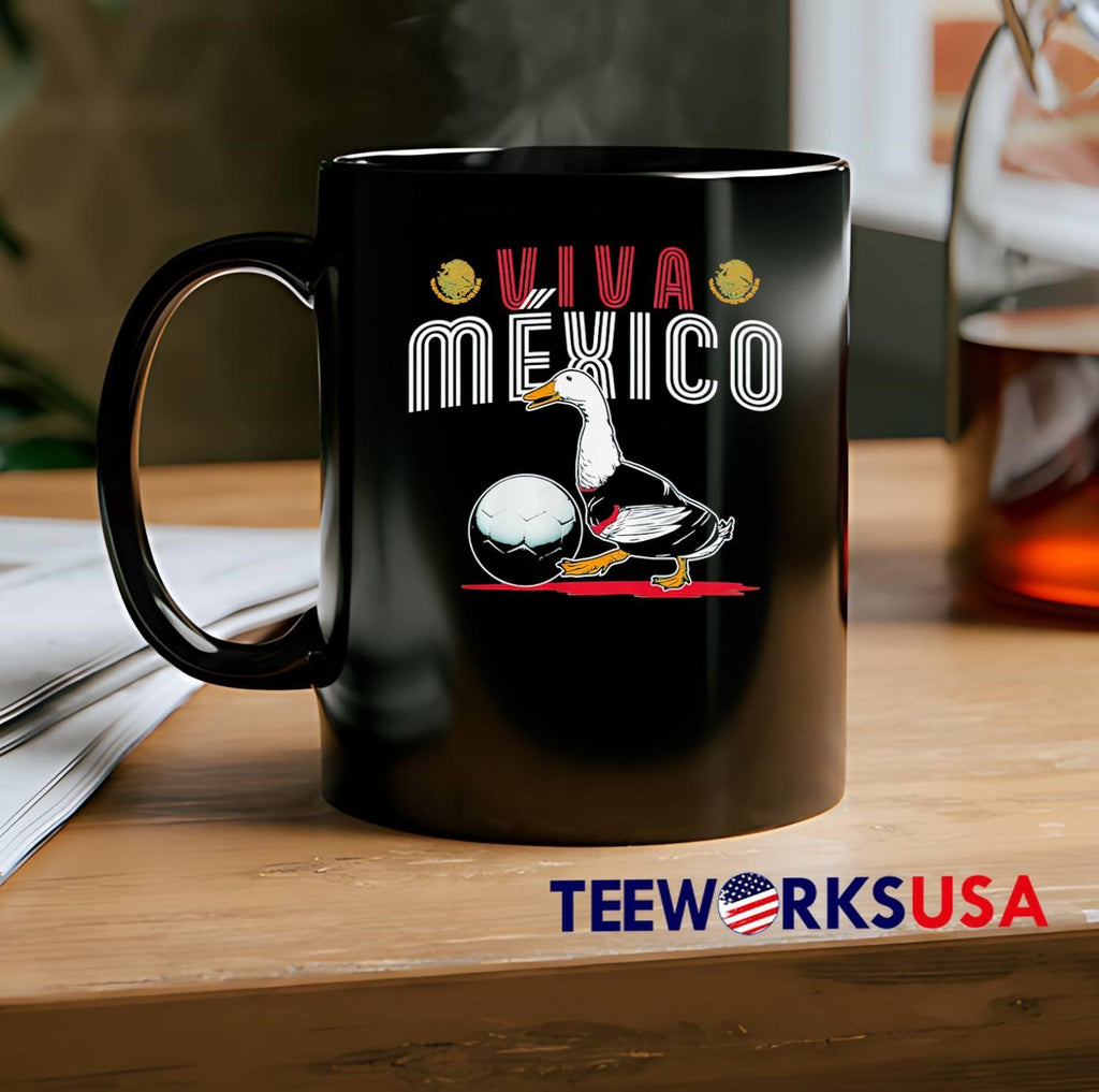 Viva México Duck Soccer Ball Sport shirt