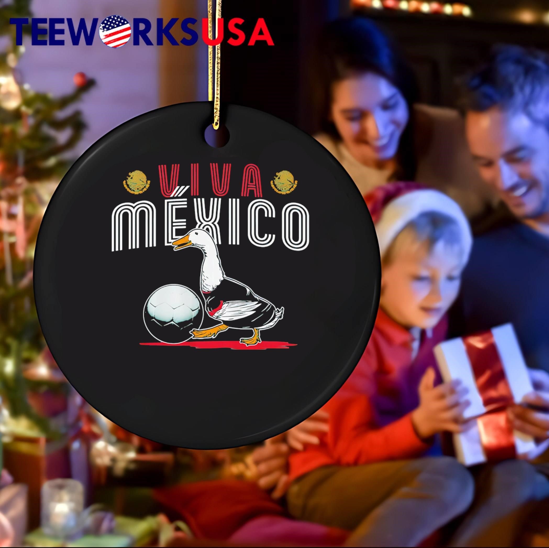 Viva México Duck Soccer Ball Sport shirt