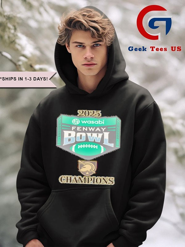 Wasabi Fenway Bowl 2025 Army Black Knights Champions T-shirt