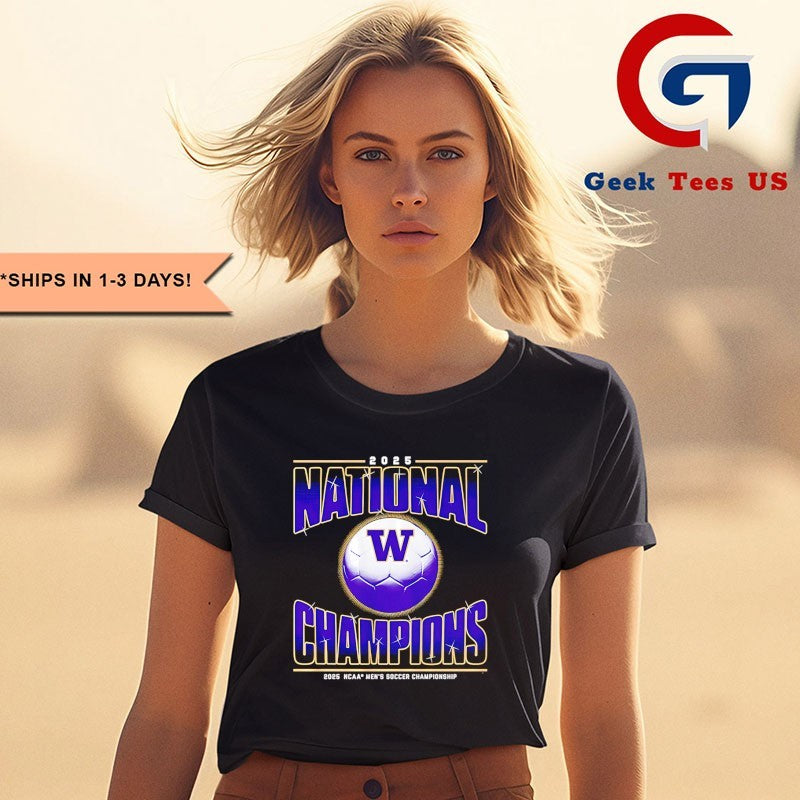 Washington Huskies Men’s Soccer NCAA Men’s 2025 National Champions shirt