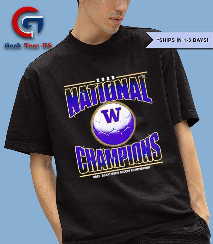 Washington Huskies Men’s Soccer NCAA Men’s 2025 National Champions shirt