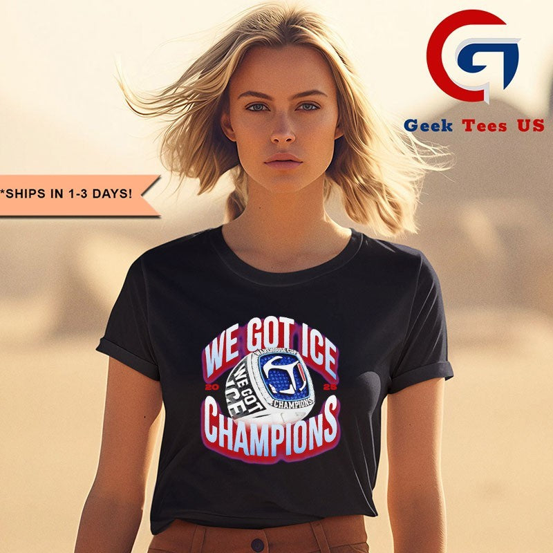 We Got Ice Warehouse Cup 2025 Champions rings shirt