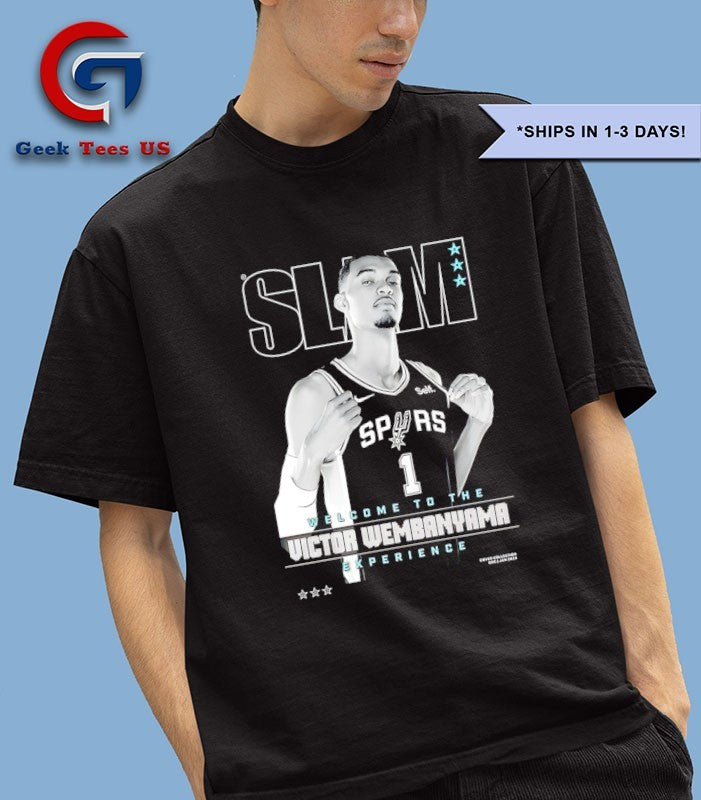 Welcome to the Victor Wembanyama experience San Antonio Spurs NBA SLAM shirt