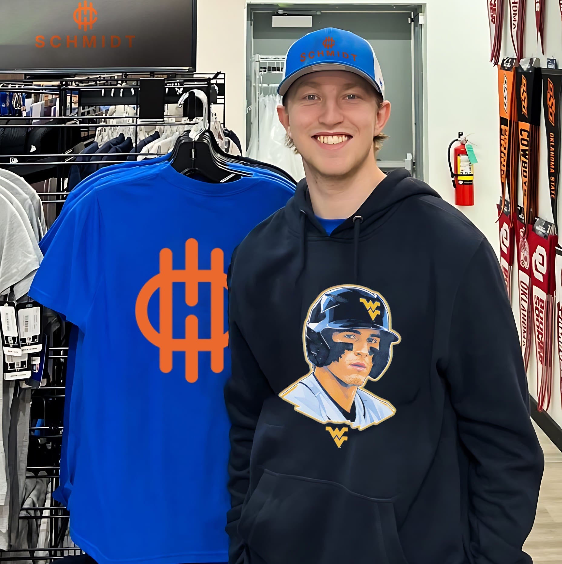 West Virginia Gavin Kelly portrait illustration shirt