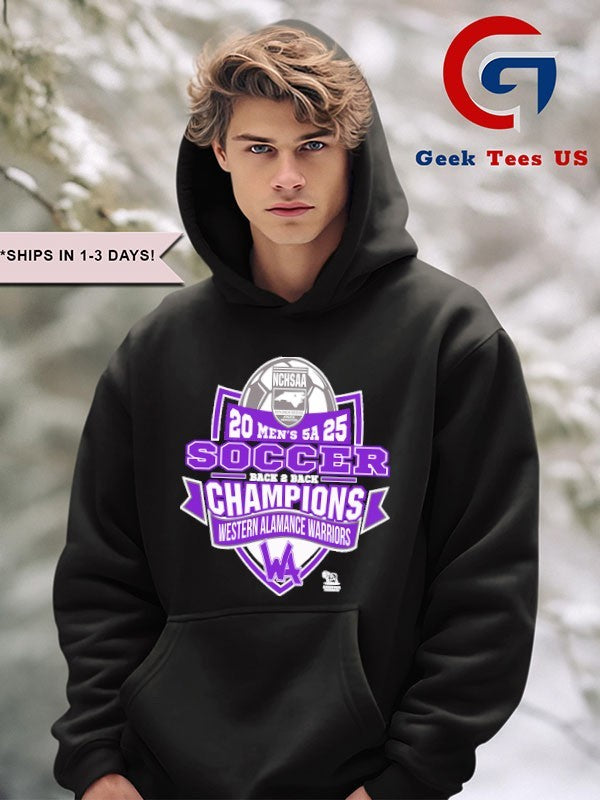 Western Alamance Warriors NCHSAA Soccer Division Men’s 5A Champions T-shirt