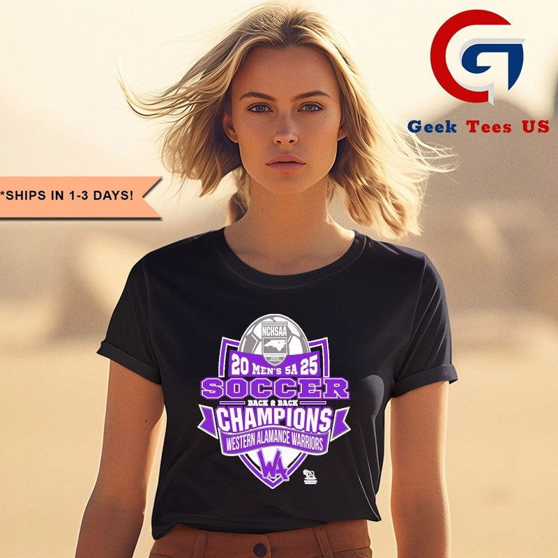 Western Alamance Warriors NCHSAA Soccer Division Men’s 5A Champions T-shirt