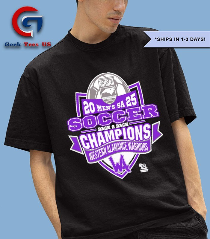 Western Alamance Warriors NCHSAA Soccer Division Men’s 5A Champions T-shirt