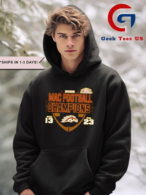 Western Michigan Broncos vs Miami RedHawks 2025 MAC Football Champions Score shirt
