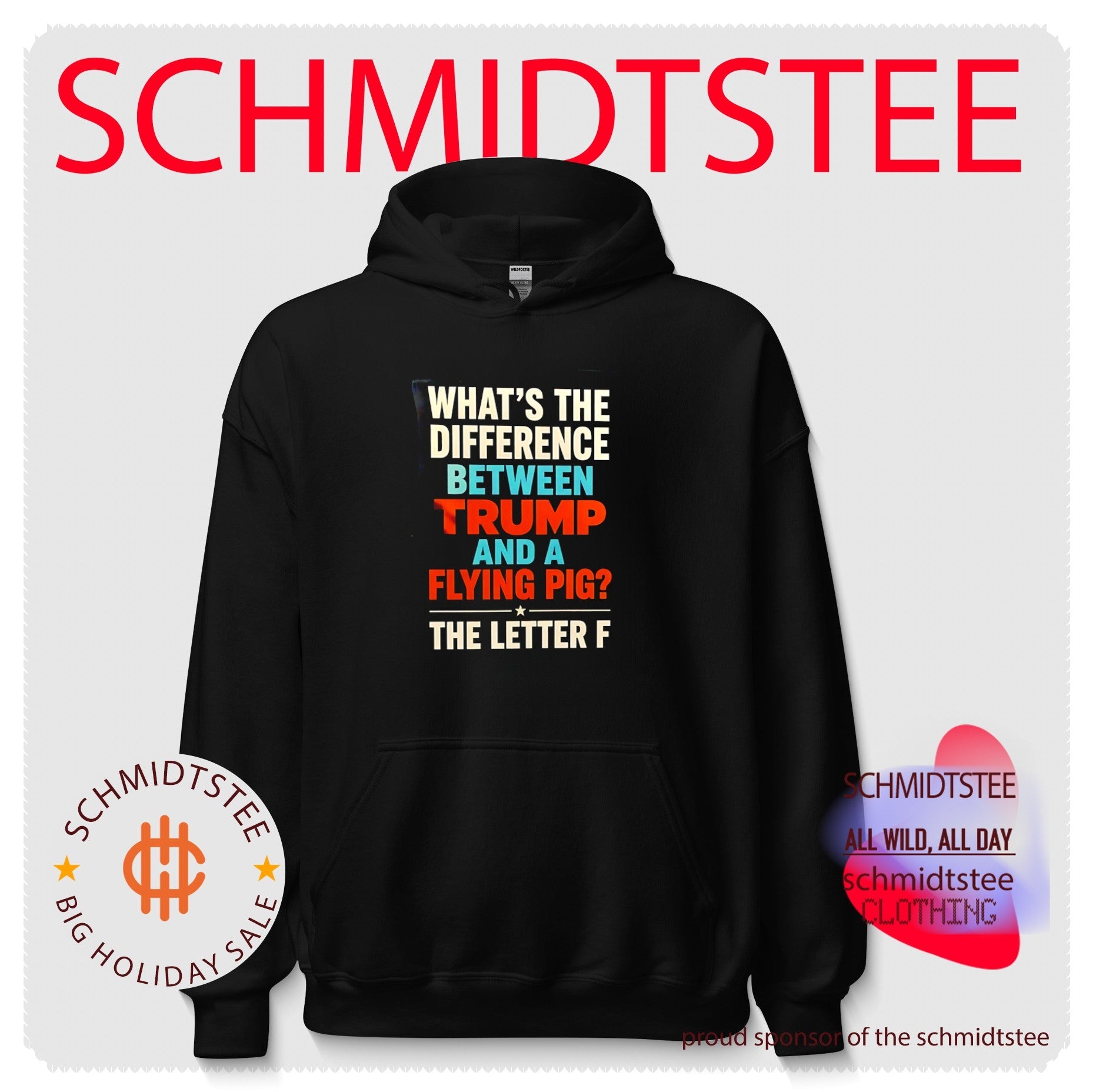 What’s the difference between Trump and a flying pig the letter f shirt