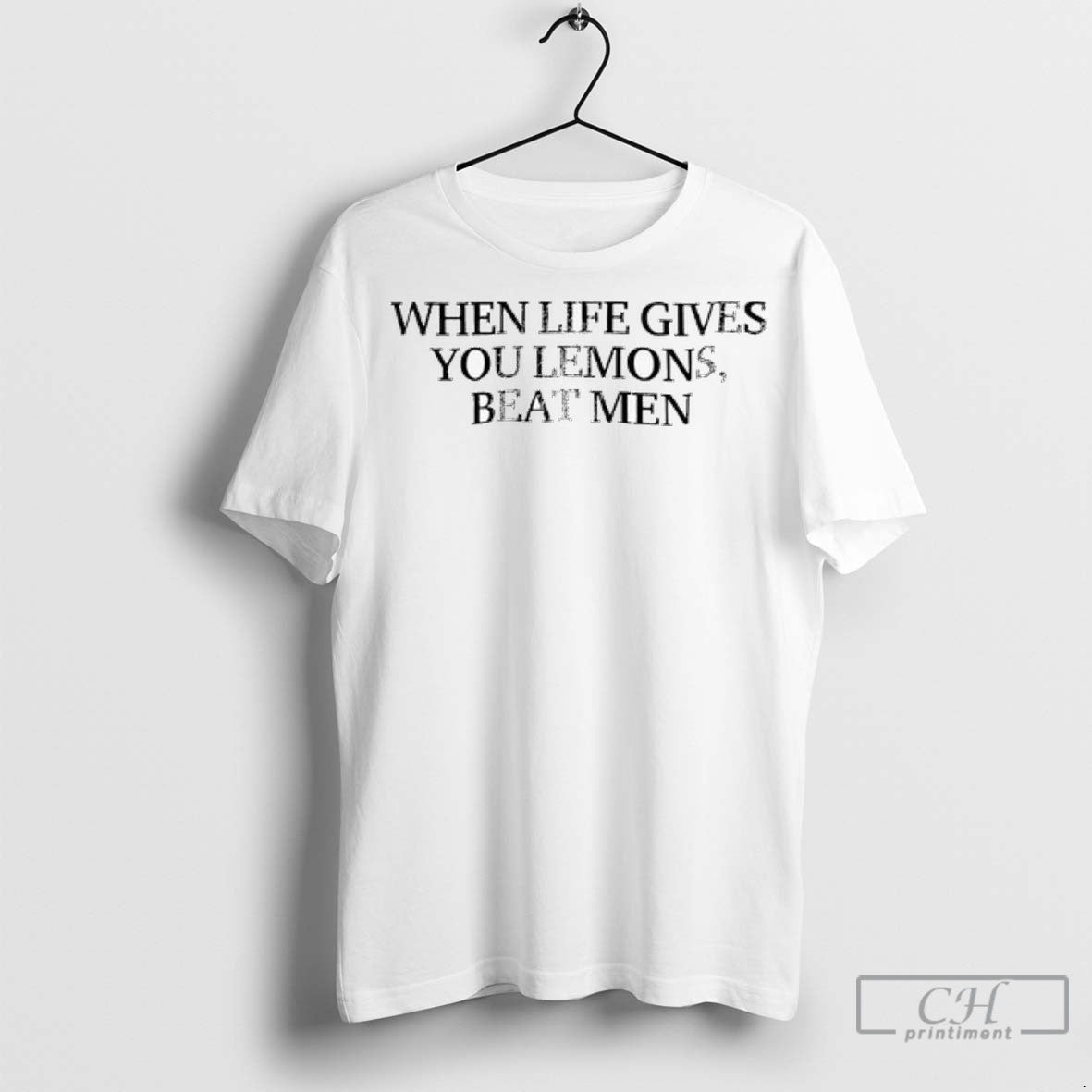 When Life Gives You Lemons Beat Men Ladies T Shirt Jpg