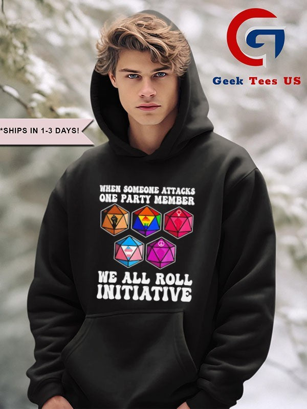 When someone attacks one party member shirt