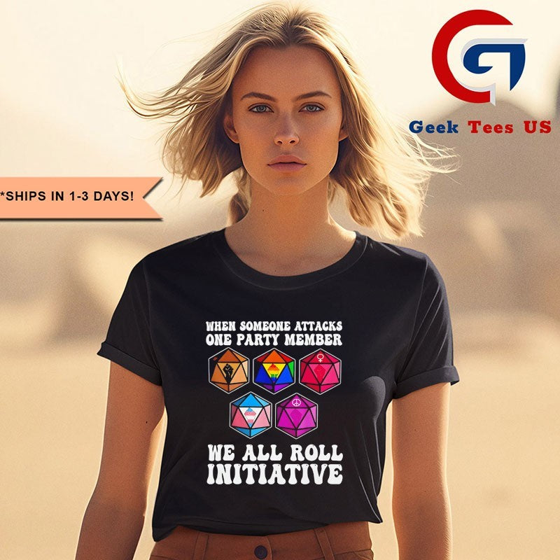 When someone attacks one party member shirt