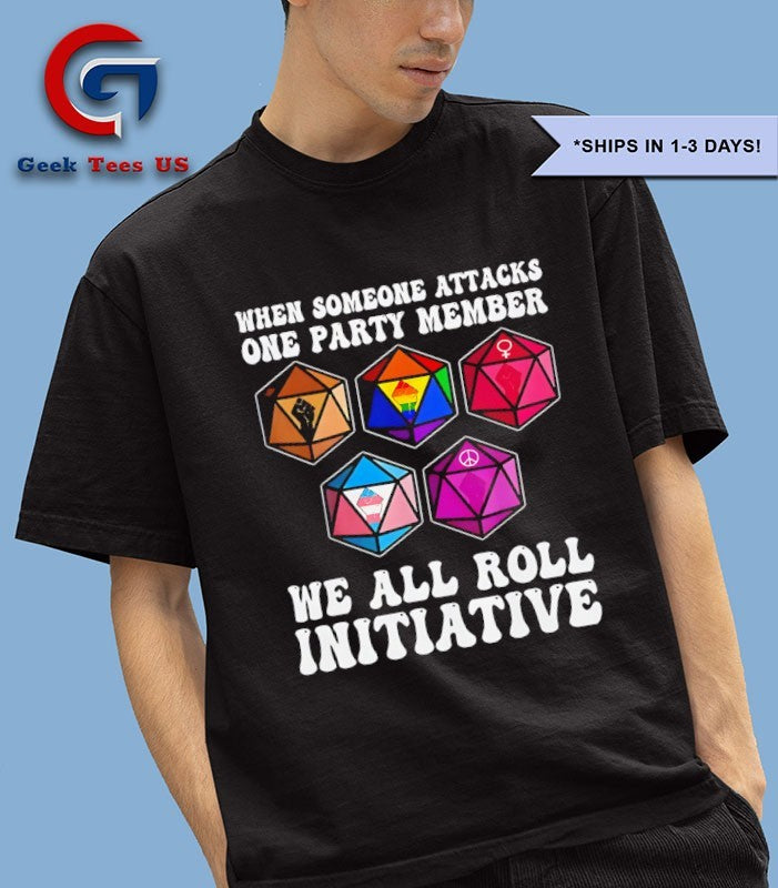 When someone attacks one party member shirt