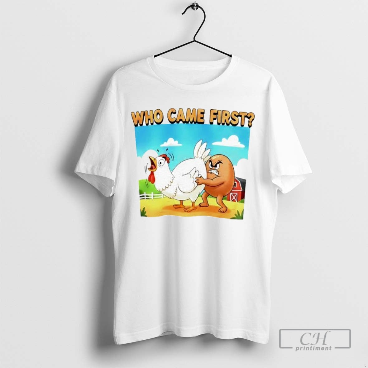 Who Came First Chicken Farmer And Egg Graphic Ladies