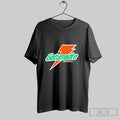 Will Kelly Wearing Orange Peel Gatorade Free Refills Logo