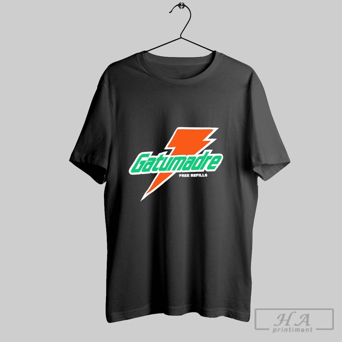 Will Kelly Wearing Orange Peel Gatorade Free Refills Logo