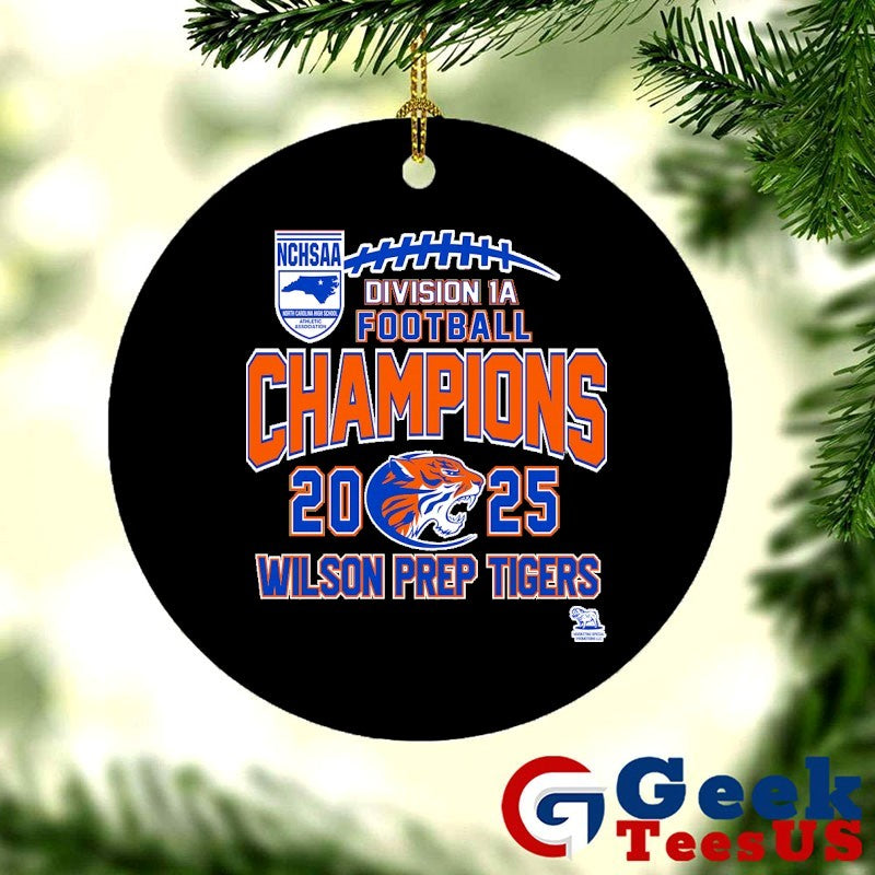 Wilson Prep Tigers NCHSAA Division 1A Football Champions 2025 T-shirt