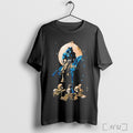 Wolf On Horse Skull T Shirt