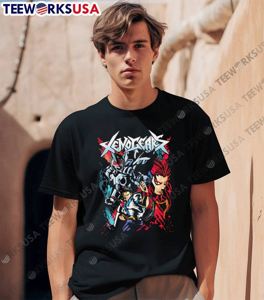 Xenogears Weltall Fei Fong Wong and Id Battle Video Game T-Shirt