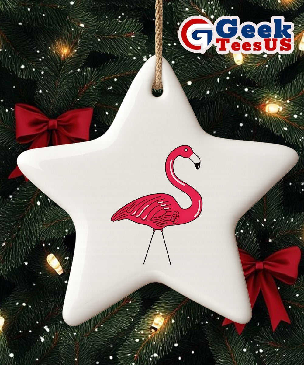 Xl Plastic Flamingo Ornament