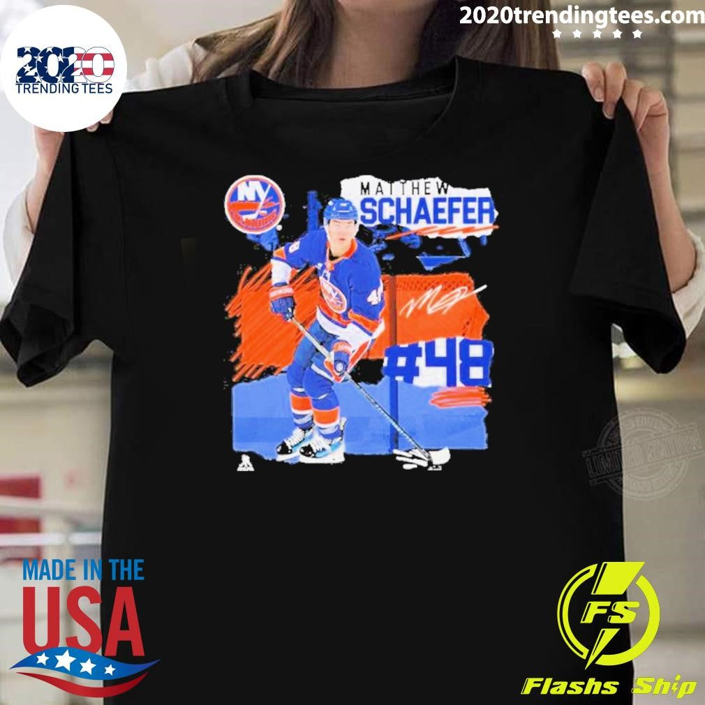 York Islanders Matthew Schaefer Fresh Ice Shirt