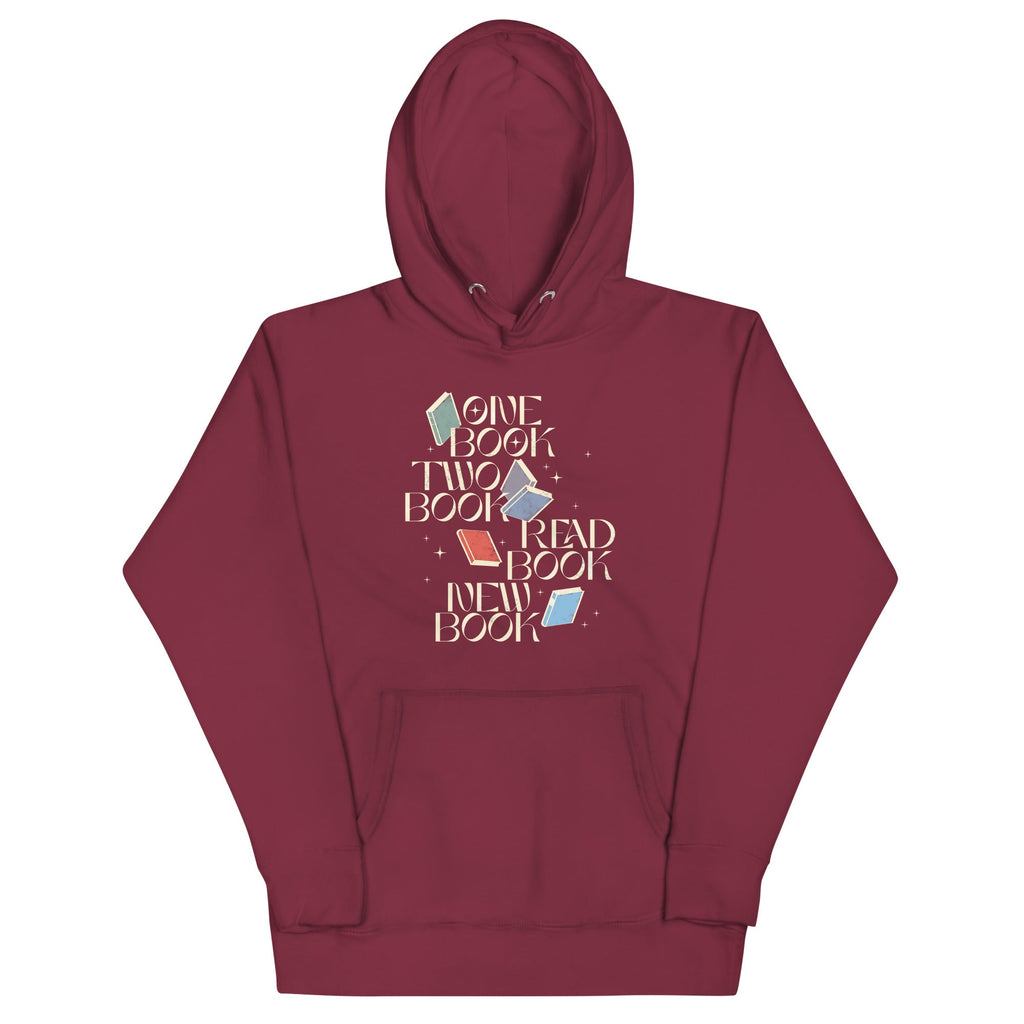 One Book Two Book Read Book New Book Unisex Hoodie