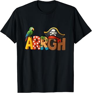 Pirate Arrgh Parrot Skull Adventure Ocean Lovers Unisex T-shirt, Sweatshirt, Hoodie (1)