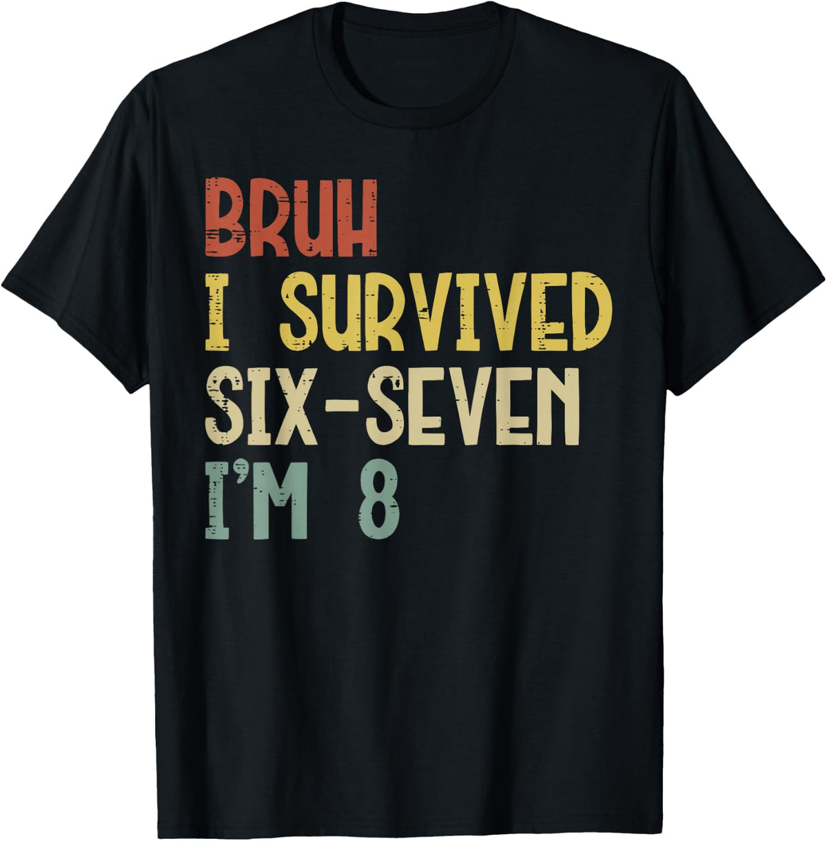Bruh Survived Im Year Old 8th Birthday Unisex T-shirt, Sweatshirt, Hoodie (1)
