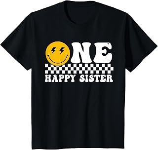 Happy Sister 1st Birthday Family Matching Unisex T-shirt, Sweatshirt, Hoodie (1)