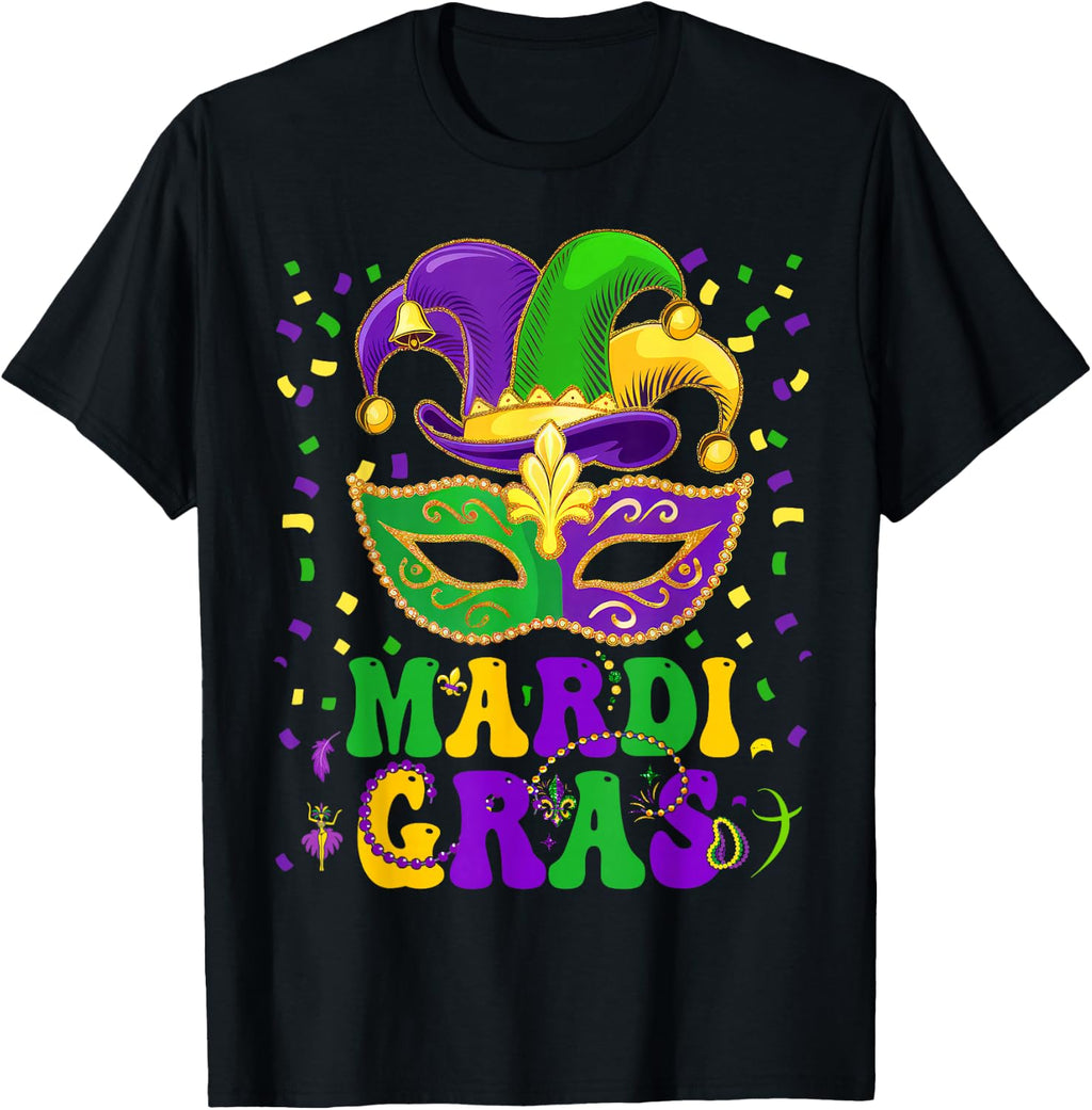 Mardi Gras Parade Jester Unisex T-shirt, Sweatshirt, Hoodie (1)