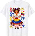 Venezuela Girl Traditional Dress Bows Hispanic Heritage (1)