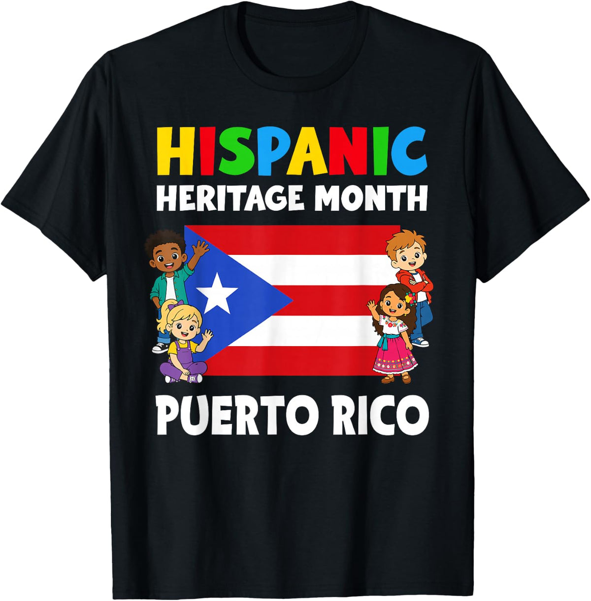Hispanic Heritage Month Puerto Rico Flag Unisex T-shirt, Sweatshirt, Hoodie (1)