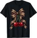 Cherry Bow Coquette Red Cherries Unisex T-shirt, Sweatshirt, Hoodie (1)